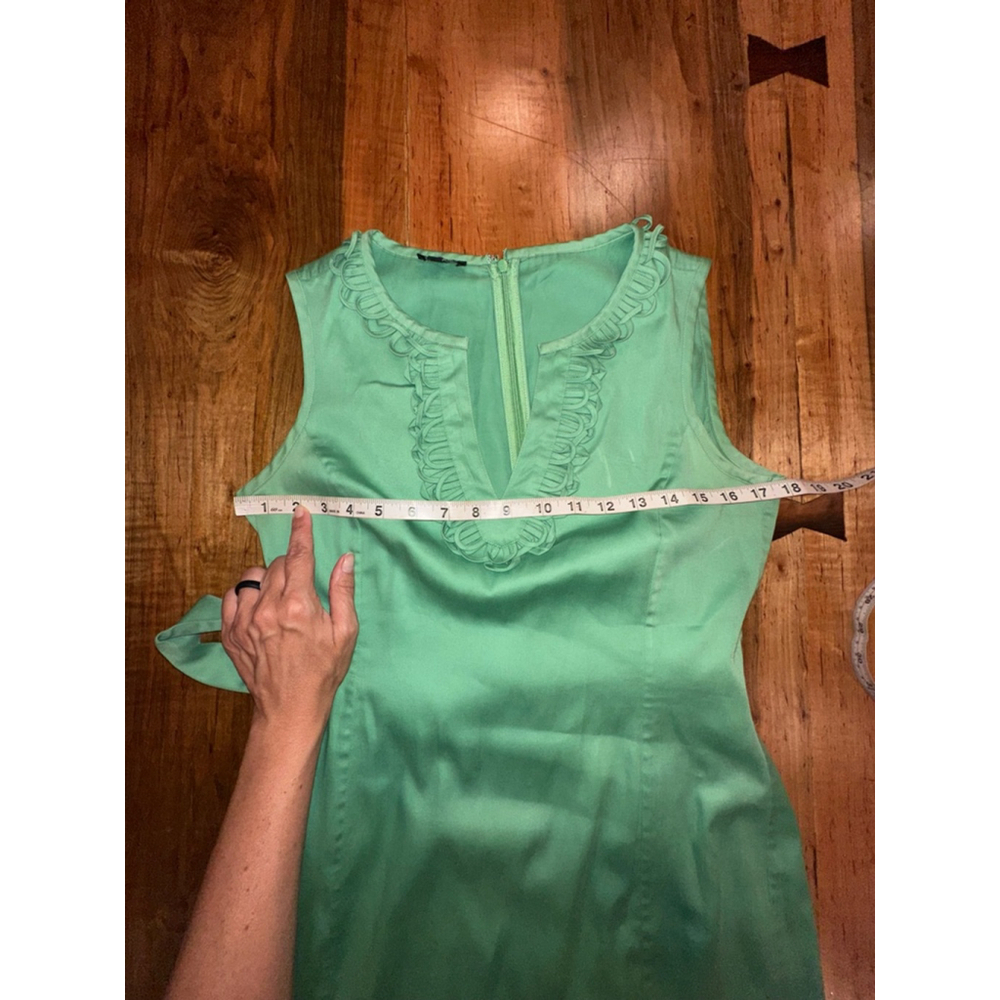 Women's Talbots Green Dress Size M - Picture 6 of 8